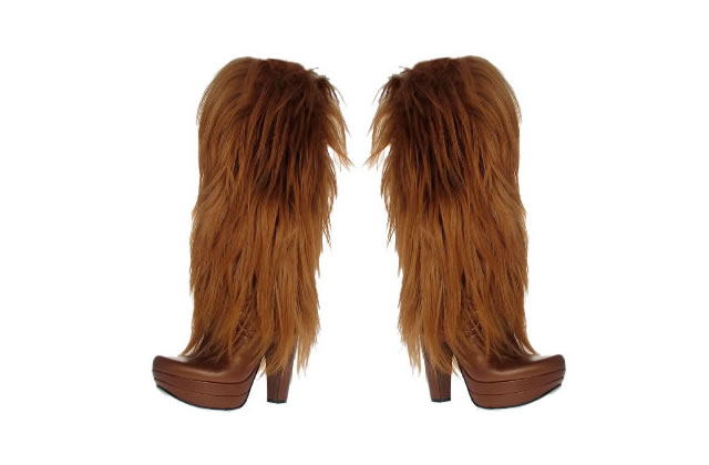 botte a poils pour femme