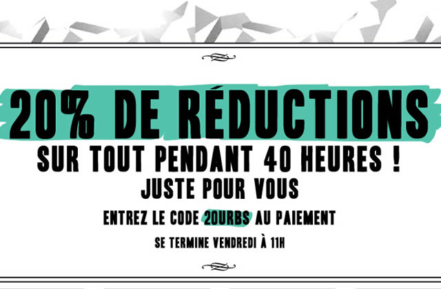 Les 40 heures d Urban Outfitters 20 de réduction sur tout