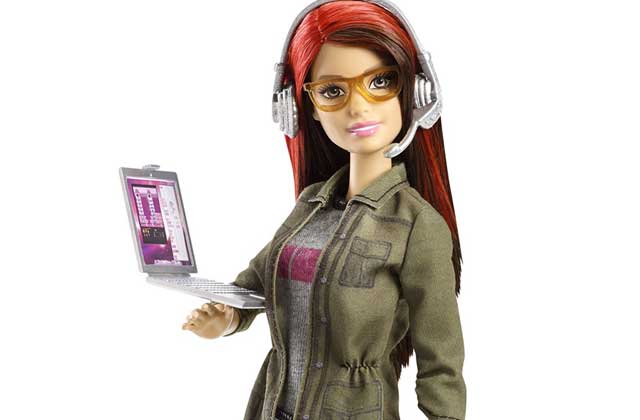 Barbie développeuse de jeux vidéo