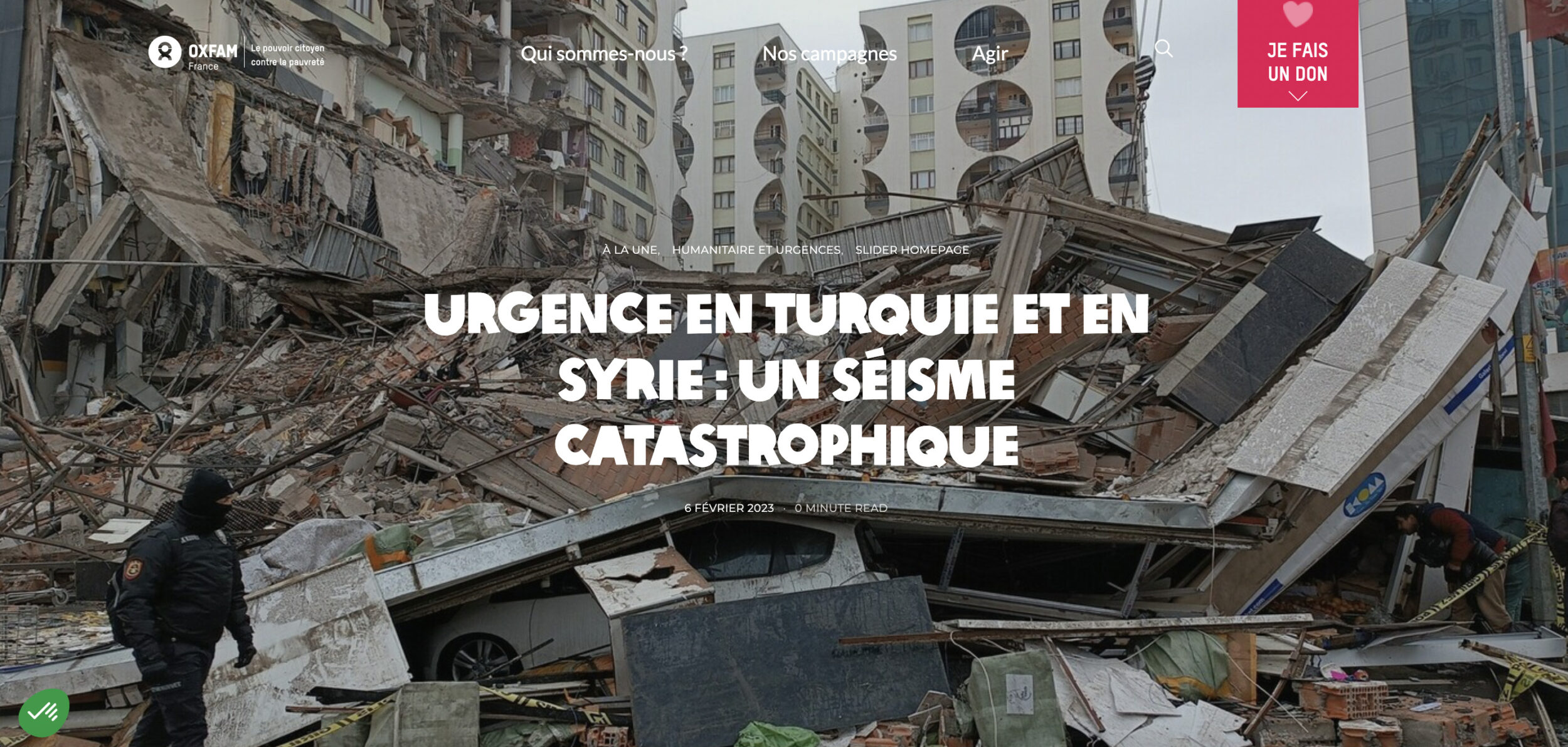 S Ismes En Turquie Et En Syrie Comment Venir En Aide La Population Madmoizelle